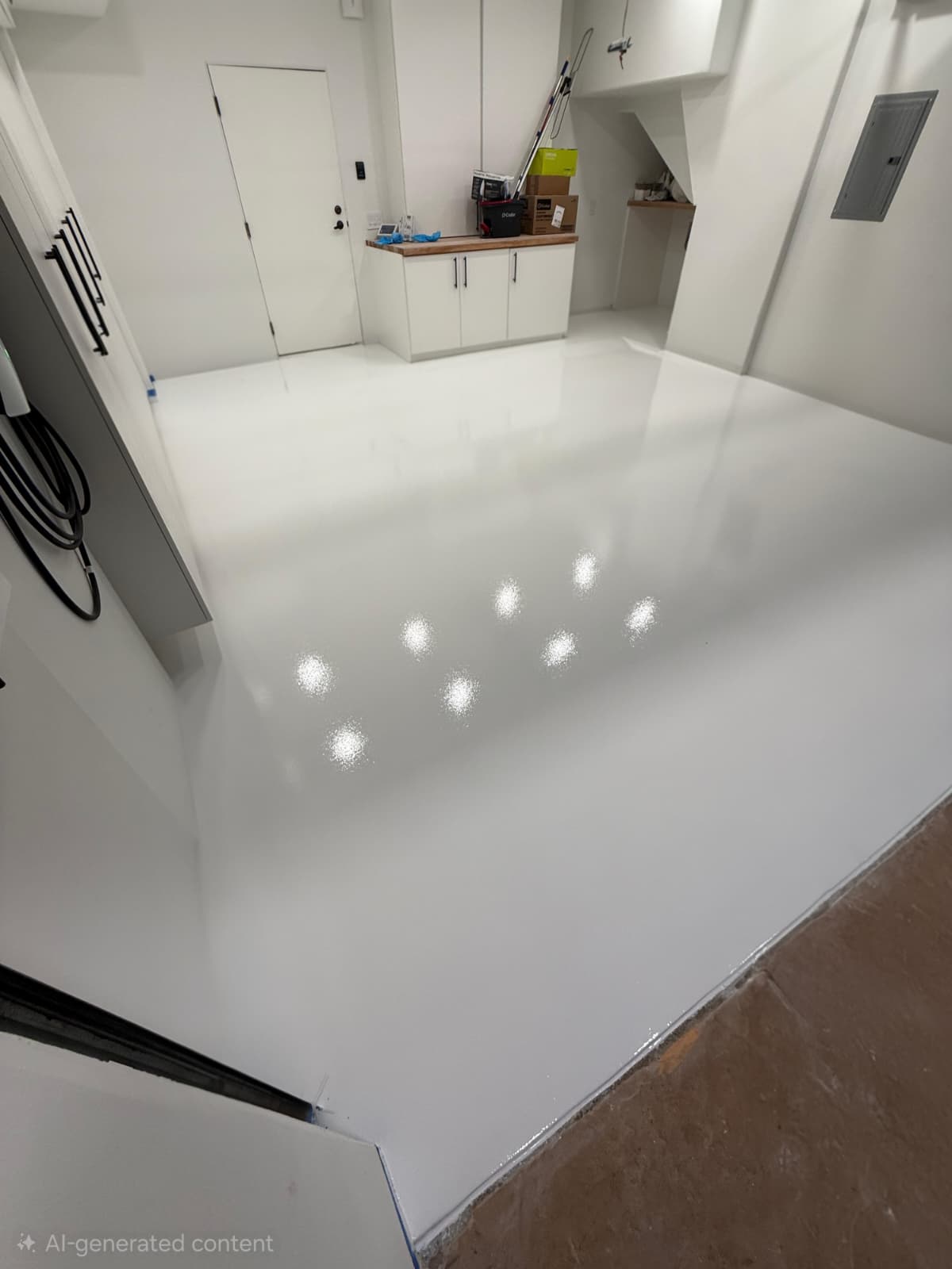 White gloss kitchen epoxy