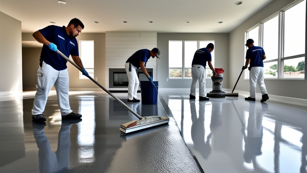 Top Epoxy Flooring team at work